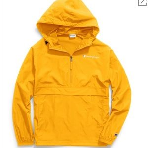 Yellow Champion rain jacket